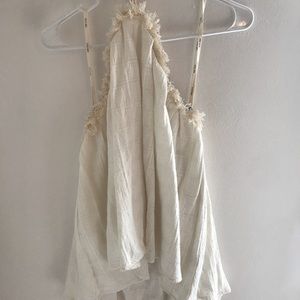 Moon River Cream Halter Top